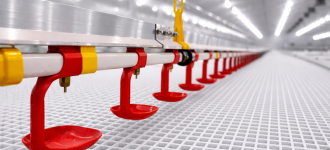 1.	Ниппельная линия поения - Птицеводство. Оборудование Kaleter для промышленного содержания птицы. 